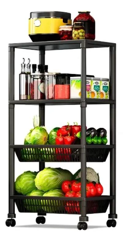 CARRITO ORGANIZADOR MULTIUSO 4 NIVELES CON RUEDAS - 1