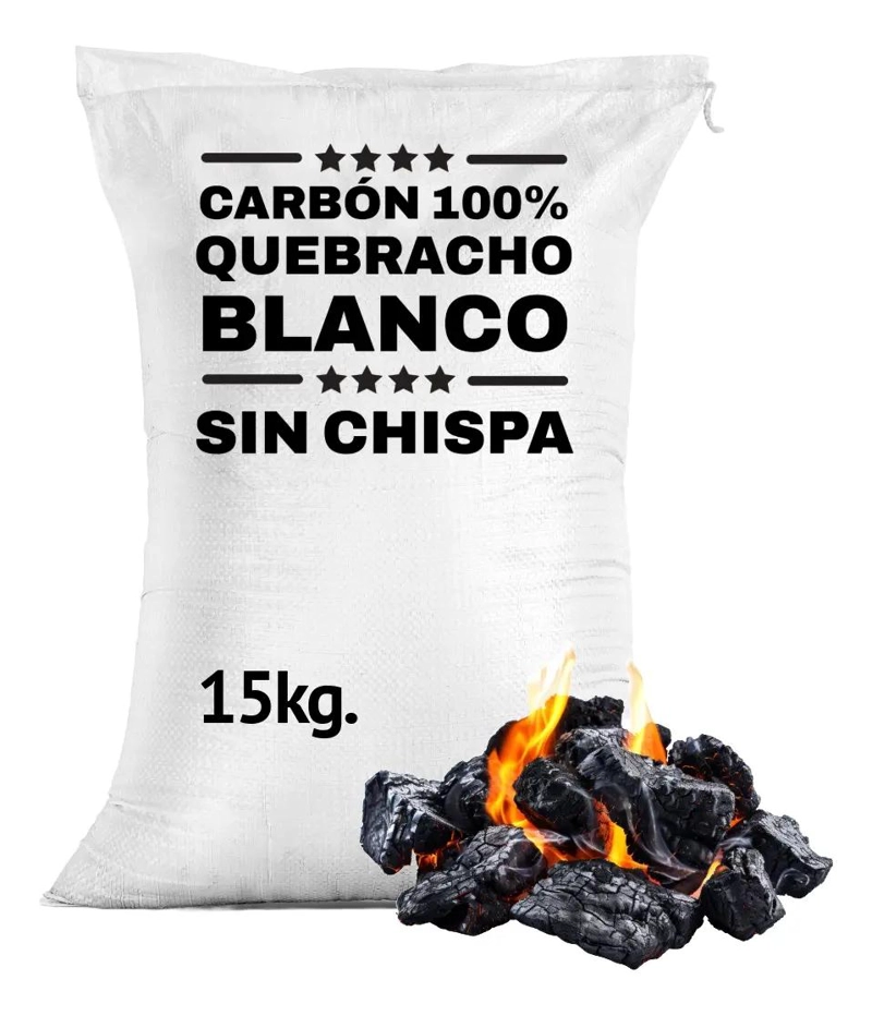 CARBON QUEBRACHO BLANCO PREMIUM SACO 15 KG - 1