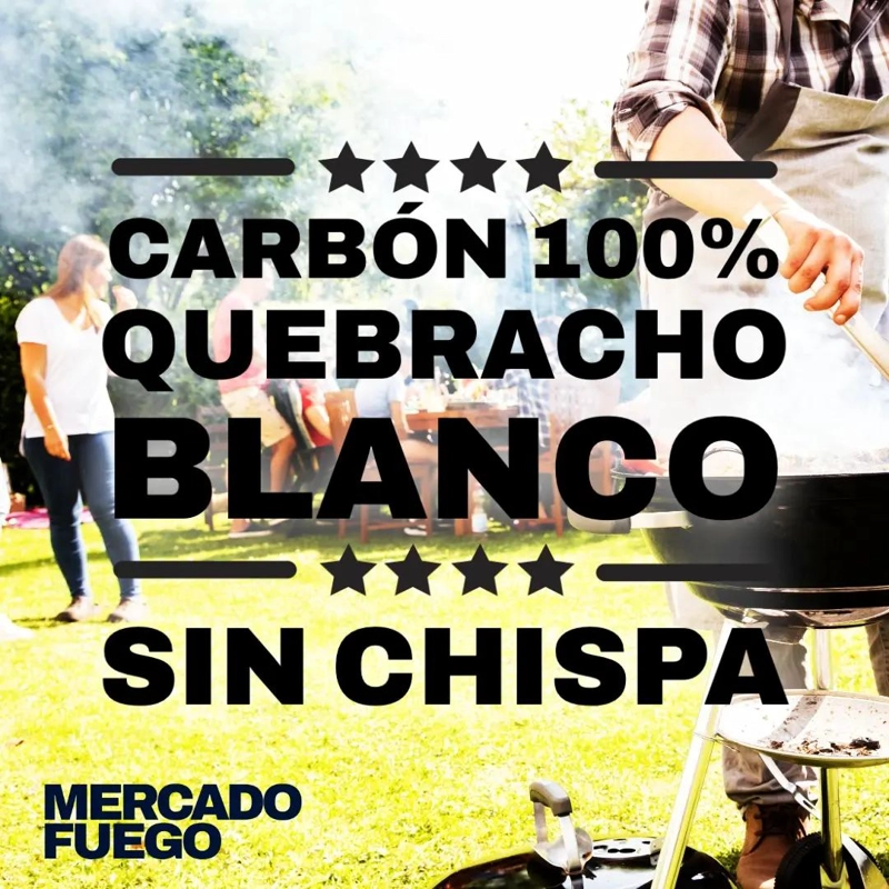CARBON QUEBRACHO BLANCO PREMIUM SACO 15 KG - 2