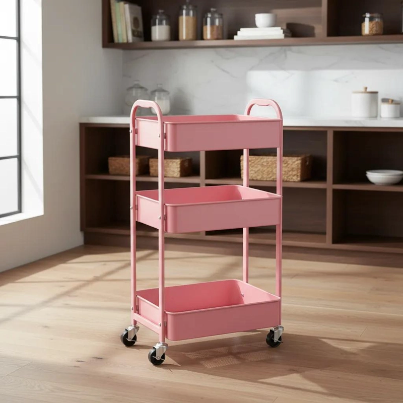 CARRITO ORGANIZADOR MULTIUSO 3 NIVELES CON RUEDAS - 4
