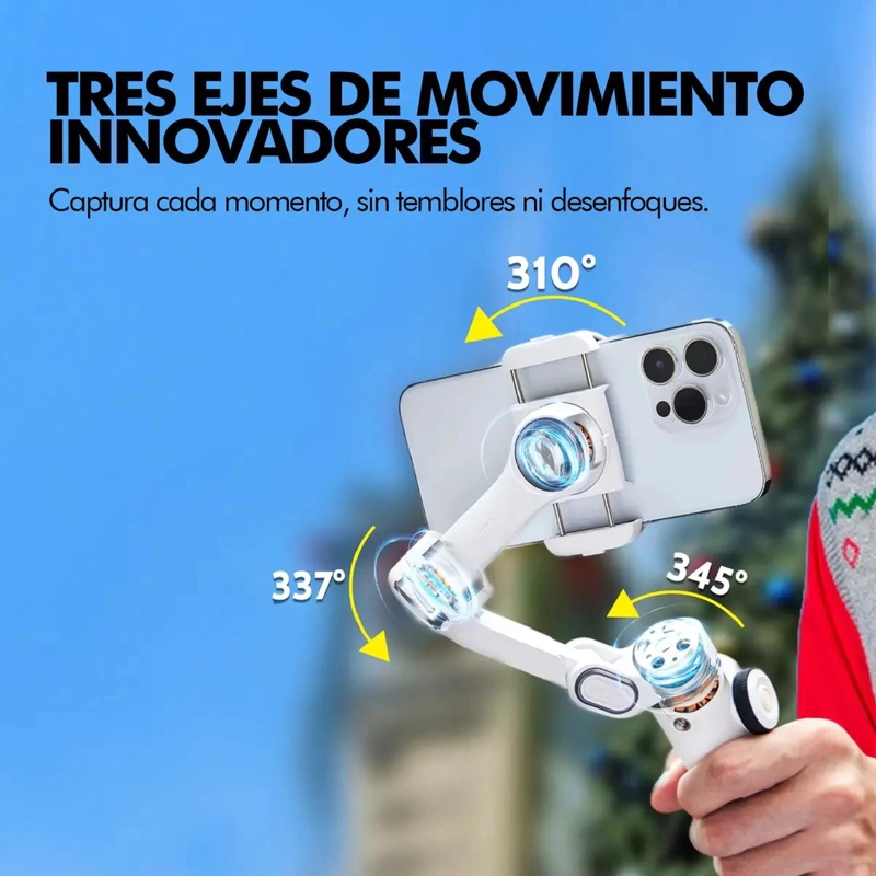 GIMBAL ESTABILIZADOR 3 EJES PARA CELULAR ASPOR SMART X2 - 4