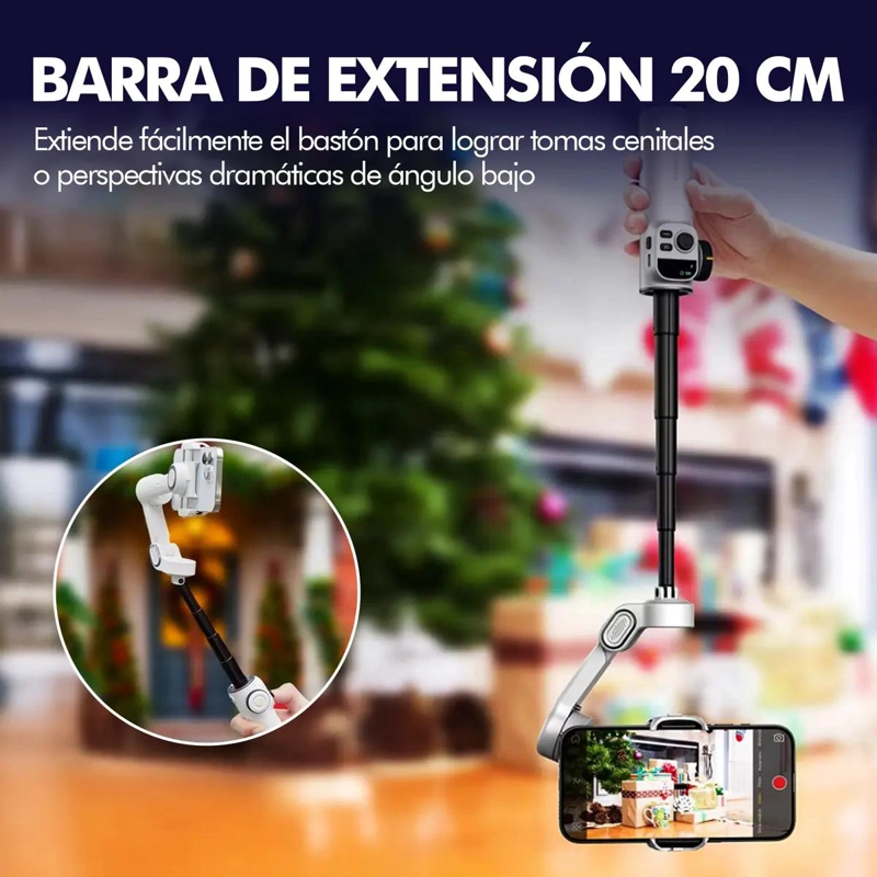 GIMBAL ESTABILIZADOR 3 EJES PARA CELULAR ASPOR SMART X2 - 5