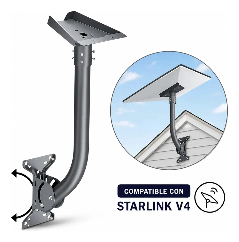 SOPORTE ESTABLE PARA ANTENA STARLINK V4 CON KIT DE INSTAL - 1