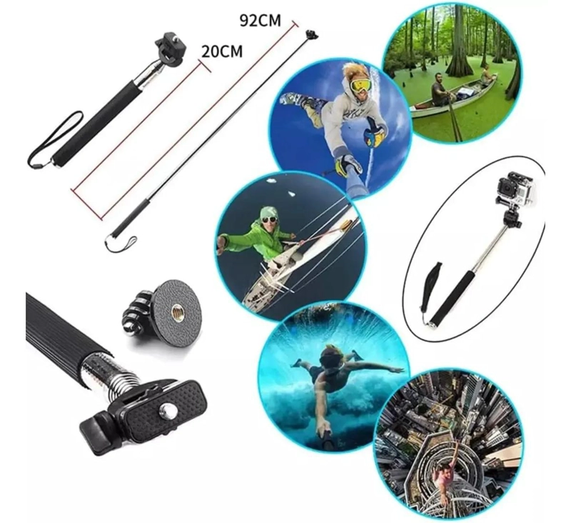 KIT 51 ACCESORIOS PARA CAMARAS DEPORTIVAS CON MALETA - 5