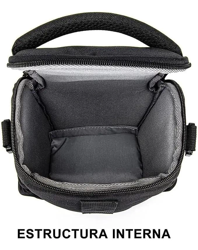 BOLSO ACOLCHADO PARA CAMARA Y ACCESORIOS CON CORREA AJUSTABLE - 4