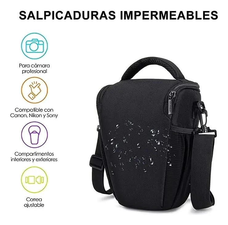 BOLSO ACOLCHADO PARA CAMARA Y ACCESORIOS CON CORREA AJUSTABLE - 5