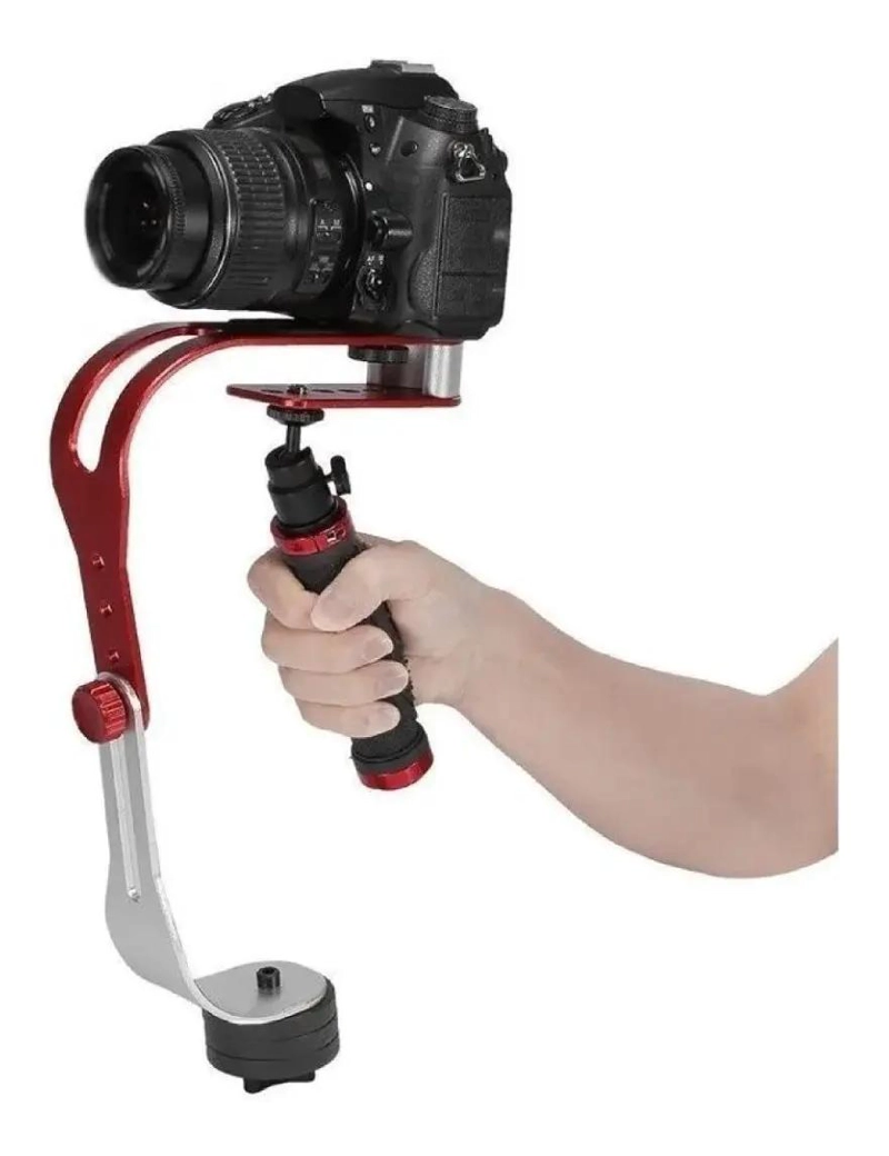 ESTABILIZADOR MANUAL PARA CAMARA COLOR ROJO - 3
