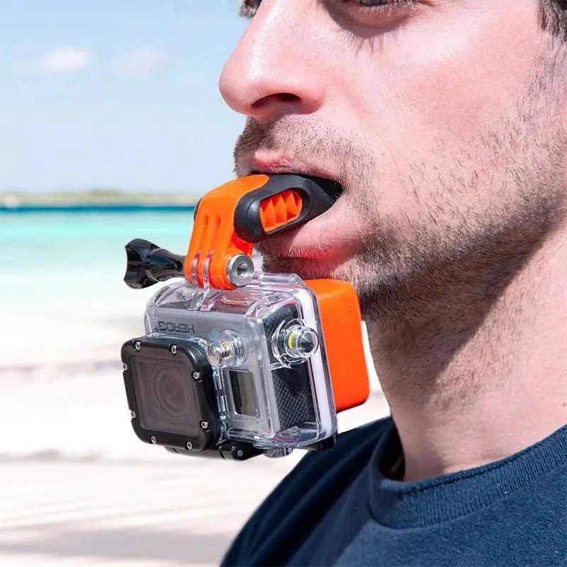 KIT SOPORTE BUCAL PARA CAMARA EN DEPORTES ACUATICOS - 4