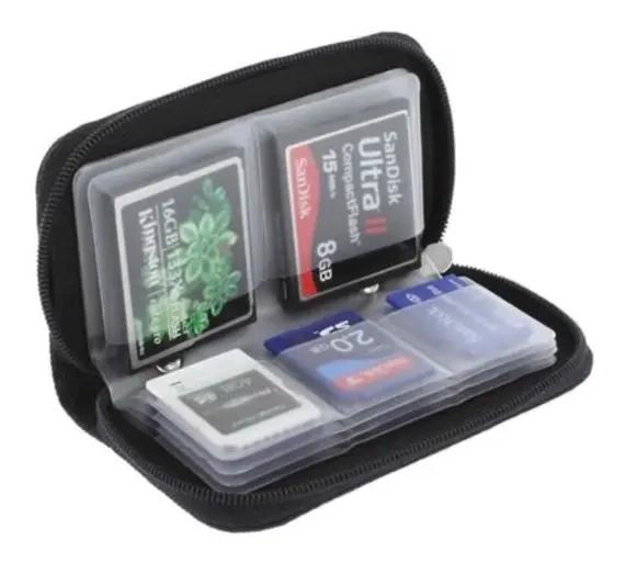 ESTUCHE RIGIDO PARA TARJETAS DE MEMORIA CON 22 RANURAS - 2