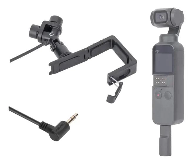 MICROFONO COMPACTO CON SOPORTE CUADRADO PARA OSMO POCKET - 4