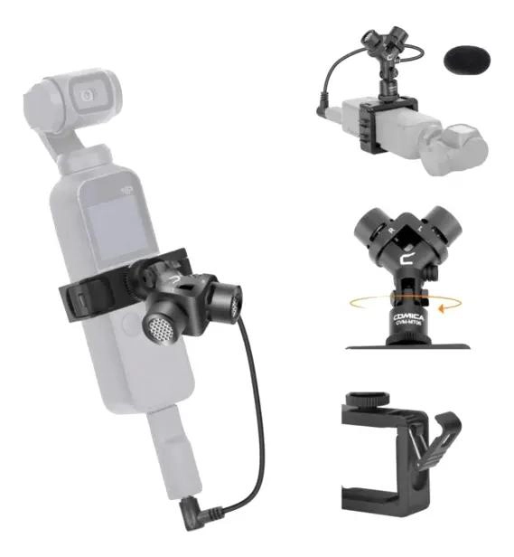 MICROFONO COMPACTO CON SOPORTE CUADRADO PARA OSMO POCKET - 5