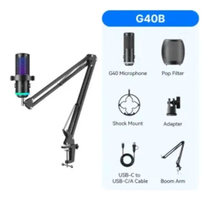 MICROFONO CON BRAZO Y CANCELACION DE RUIDO G40B - 2
