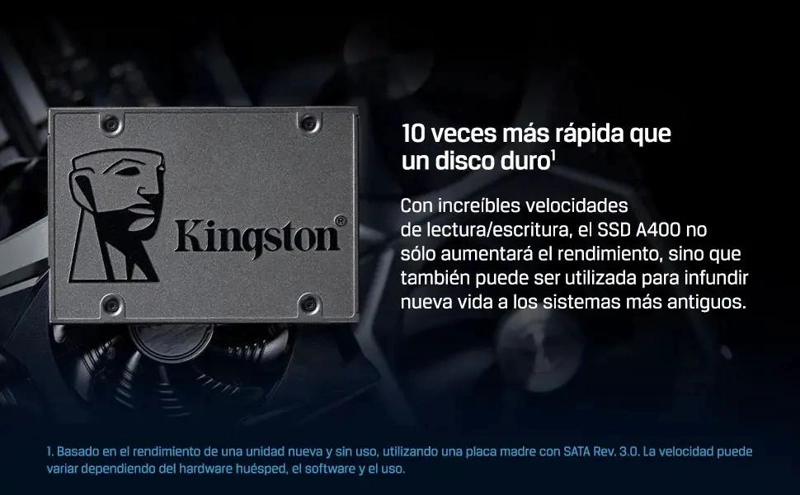 UNIDAD SSD 960GB SATA3 2.5' VELOCIDAD 500MB/S - 3