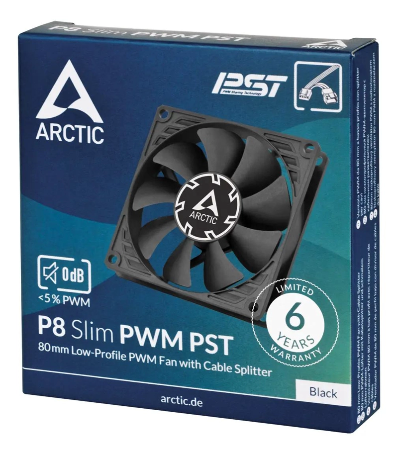 VENTILADOR SLIM 80MM PWM PST PARA PC - 2