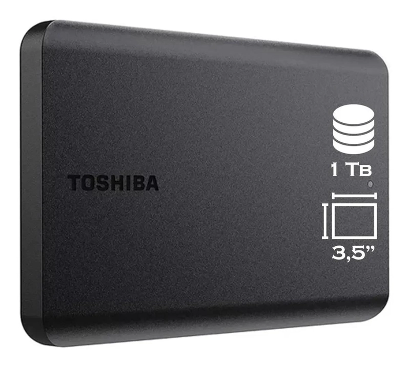DISCO DURO EXTERNO TOSHIBA CANVIO BASICS 1TB USB 3.0 - 1