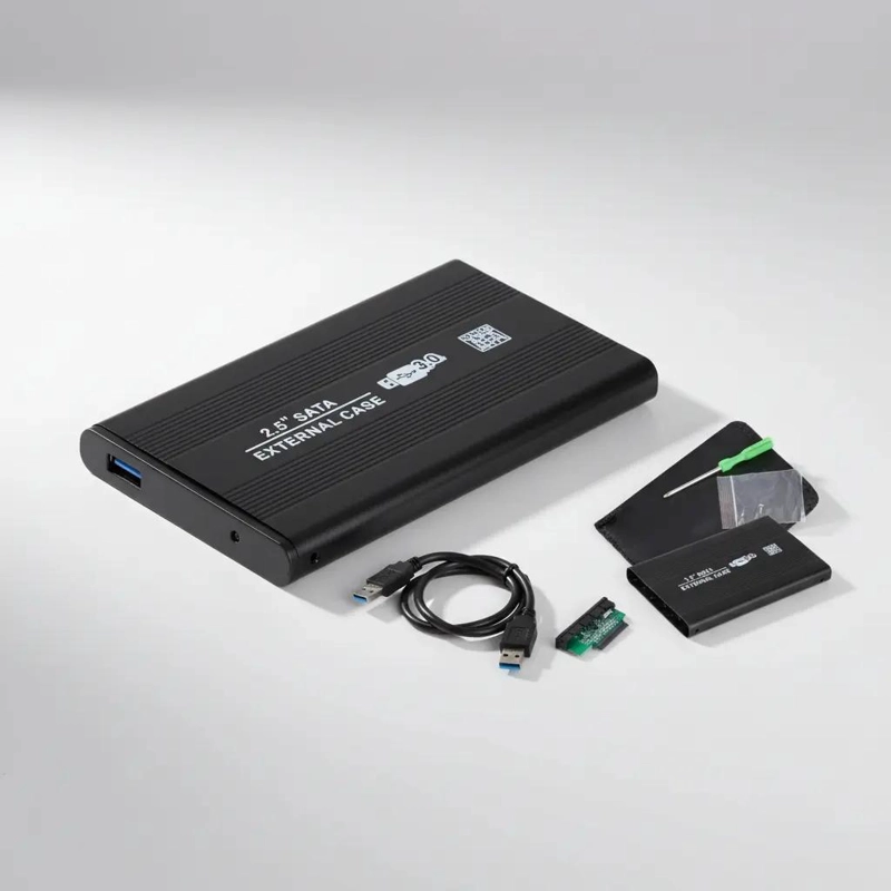 CARCASA PARA DISCO DURO EXTERNO 2.5 SATA PLUG & PLAY - 3