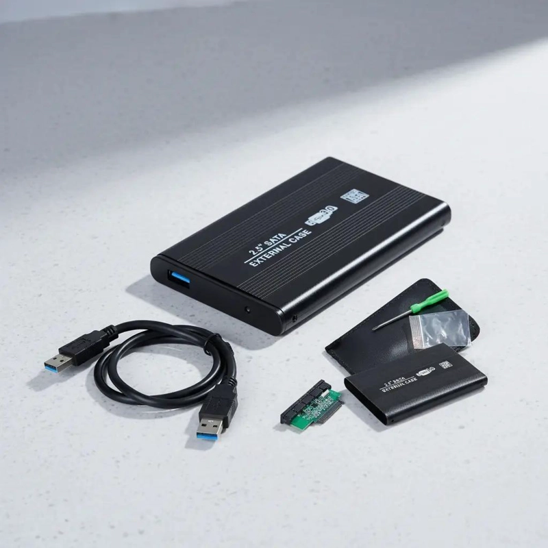 CARCASA PARA DISCO DURO EXTERNO 2.5 SATA PLUG & PLAY - 5