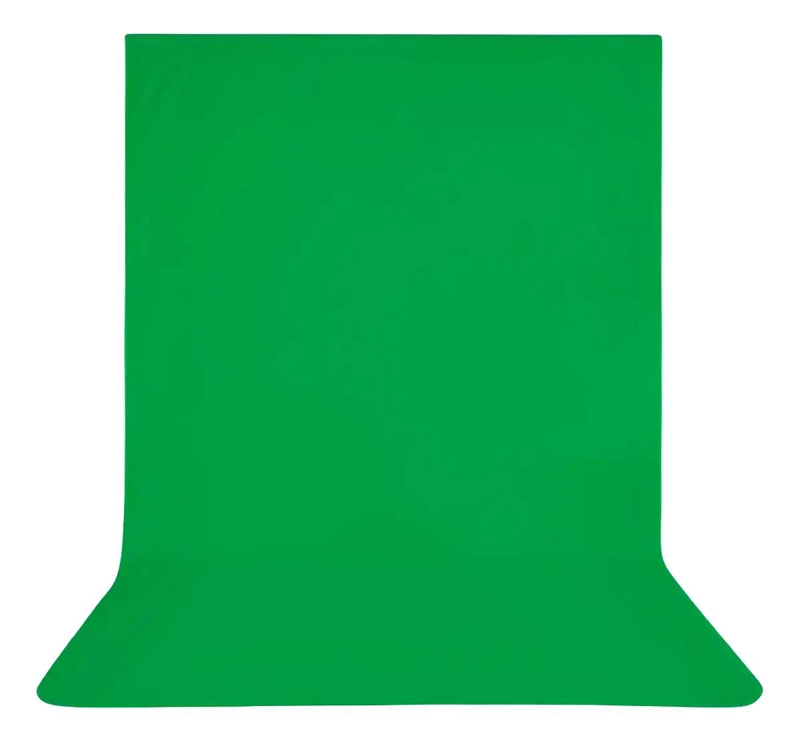FONDO FOTOGRAFICO TELA 3X3 METROS COLOR VERDE - 1