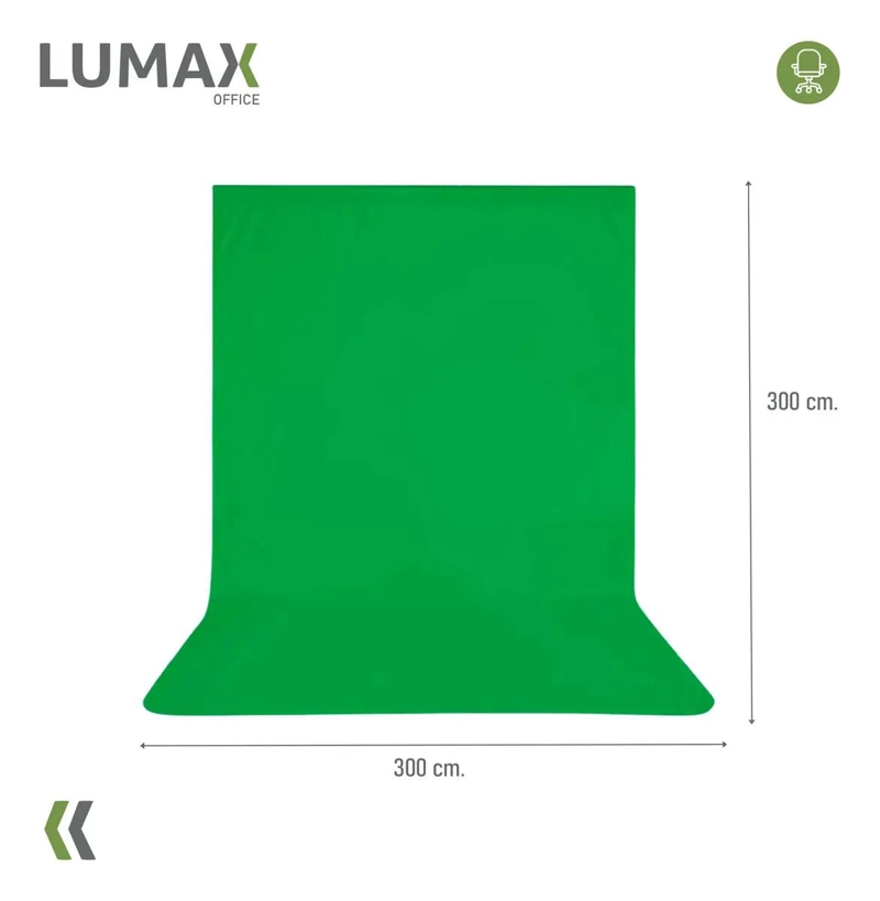 FONDO FOTOGRAFICO TELA 3X3 METROS COLOR VERDE - 2