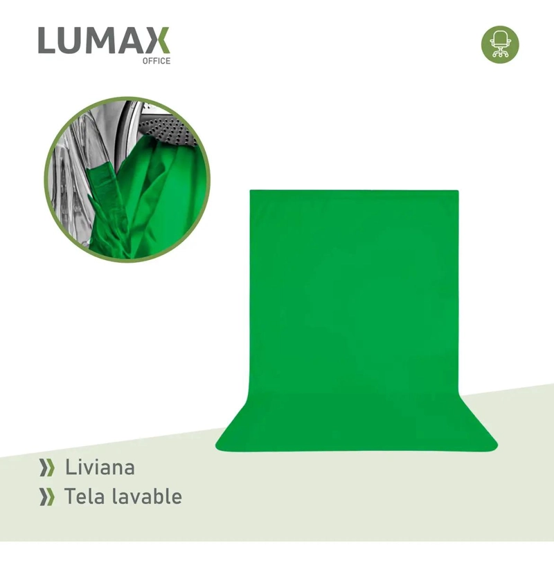FONDO FOTOGRAFICO TELA 3X3 METROS COLOR VERDE - 4