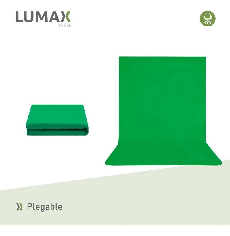 FONDO FOTOGRAFICO TELA 3X3 METROS COLOR VERDE - 5