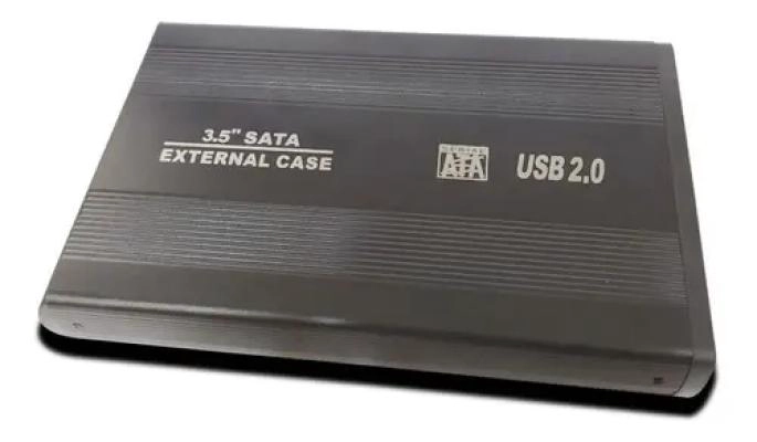 FUNDA PARA DISCO DURO HDD 3.5' CON CONEXION USB 2.0 - 2