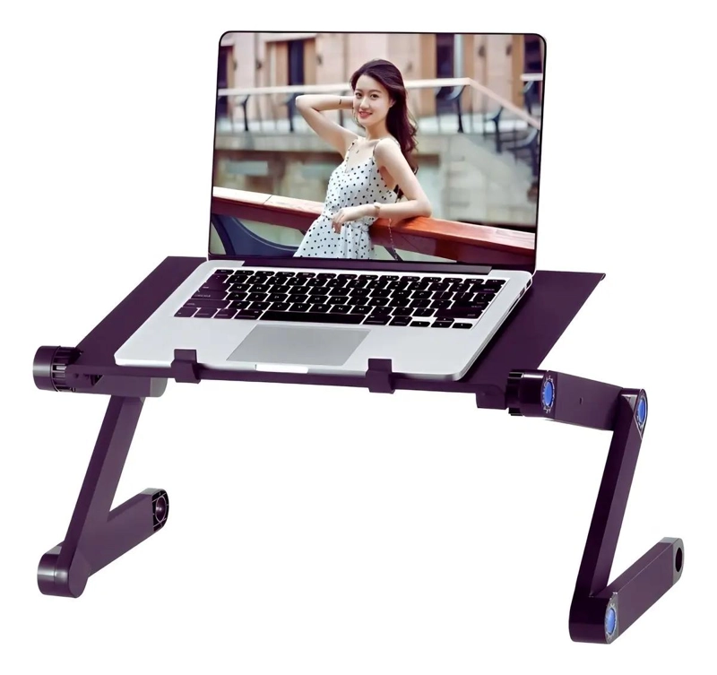 MESA PLEGABLE PARA NOTEBOOK CON VENTILADOR GRANDE - 1