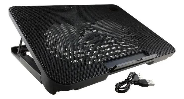 BASE REFRIGERANTE CON VENTILADOR PARA NOTEBOOK NEGRO - 4