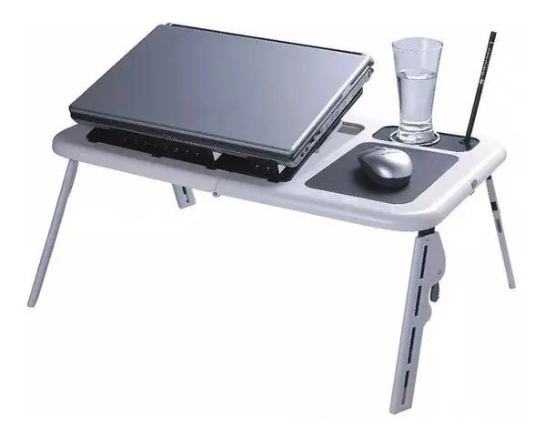 MESA PORTATIL PLEGABLE CON VENTILADOR USB PARA NOTEBOOK - 5