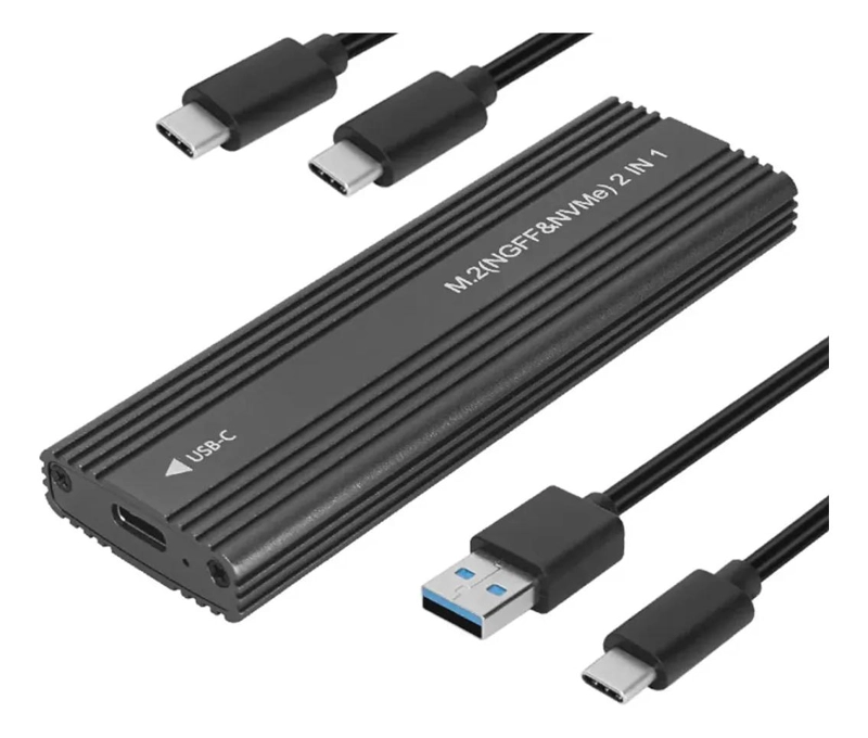 COFRE EXTERNO PARA DISCO SSD M.2 NVME PCIE USB 3.0 - 1