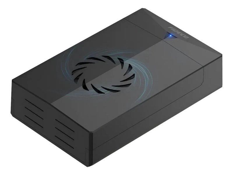CAJA EXTERNA PARA DISCO DURO 3.5 HDD SSD CON VENTILADOR - 1