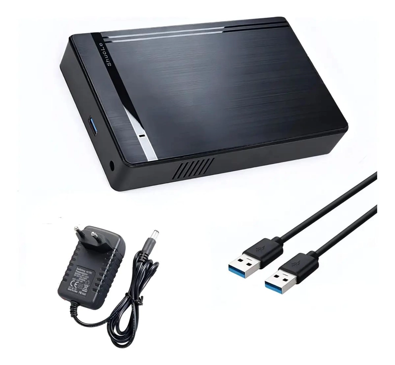 CASE PARA DISCO DURO 3.5 SATA CON USB 3.0 - 1
