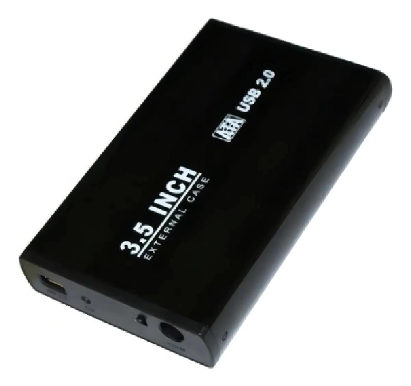 CARCASA PARA DISCO DURO IDE 3.5 USB 2.0 NEGRA - 1