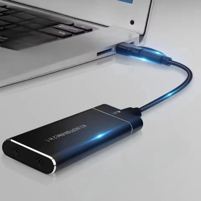 COFRE DE ALUMINIO PARA SSD M.2 NVME CON USB 3.1 - 5