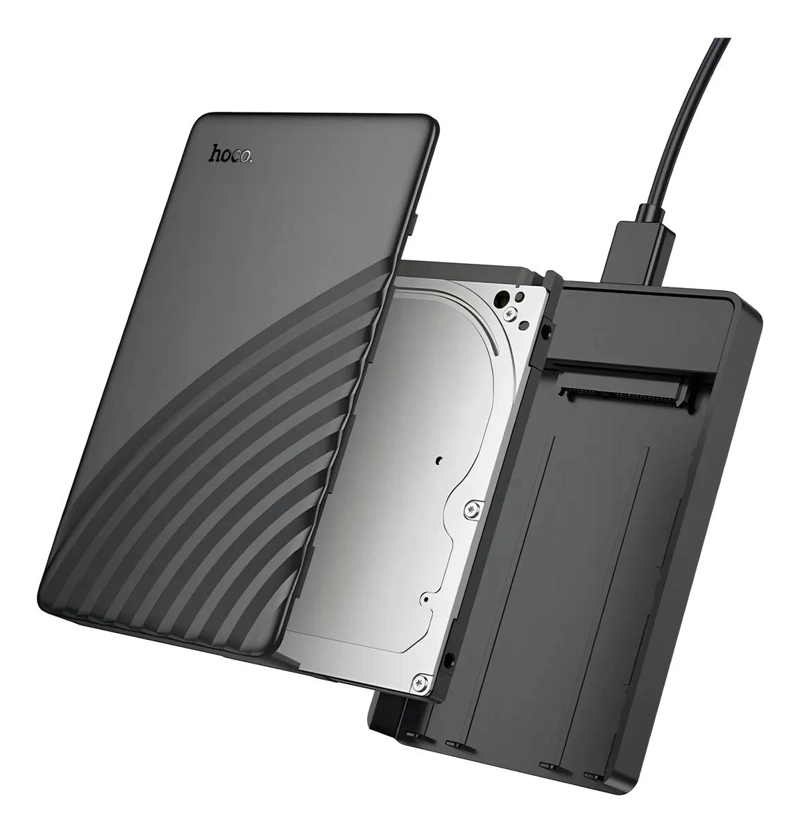 COFRE PARA DISCO DURO 2.5 SATA USB 3.0 NEGRO - 1