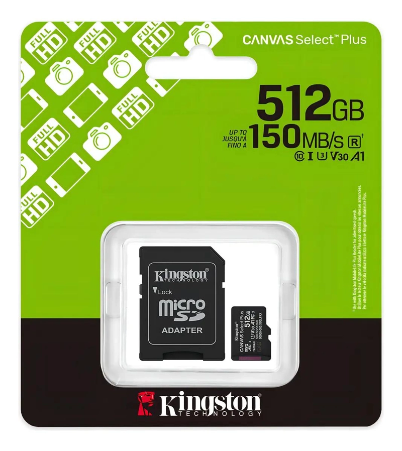 MICROSD CANVAS SELECT PLUS 512GB CLASE 10 V30 - 2