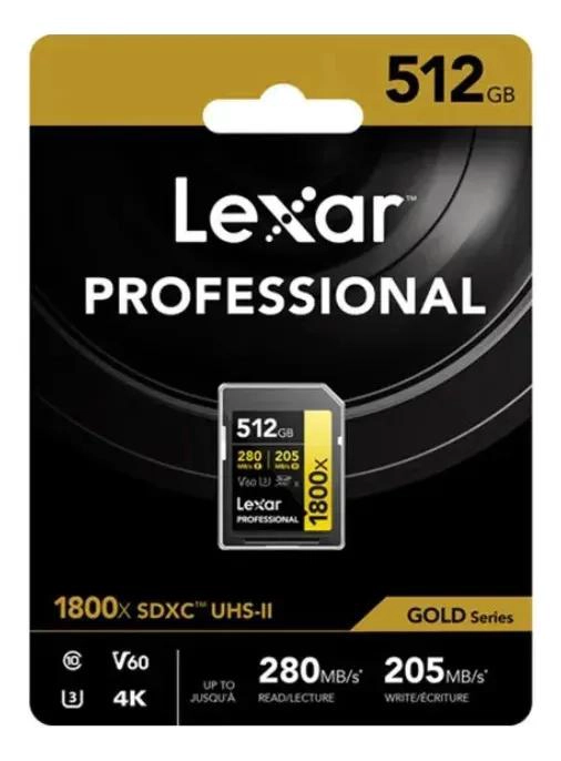 TARJETA DE MEMORIA SDXC 512GB U3 V60 1800X - 3