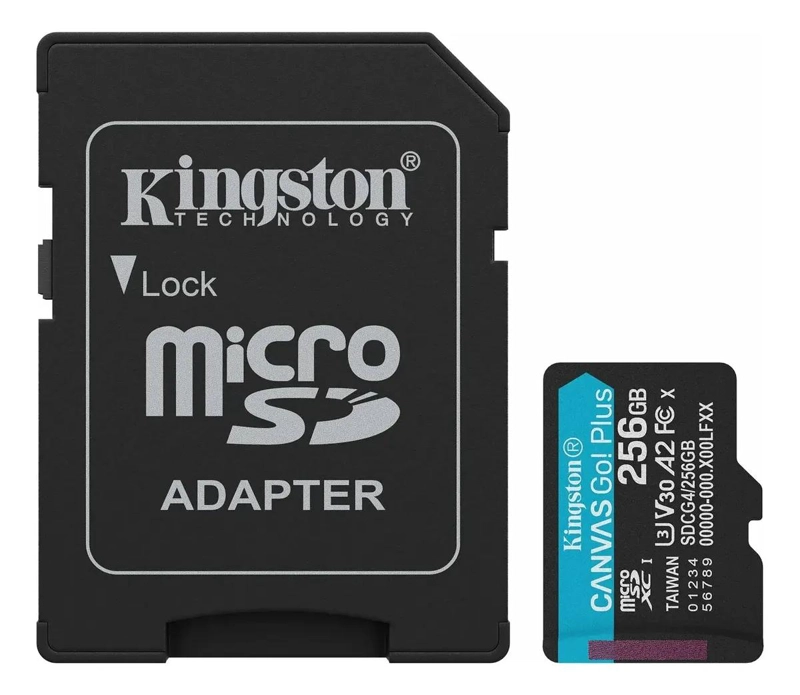 TARJETA MICROSDXC 256GB CANVAS GO PLUS GEN4 200MB/S - 2