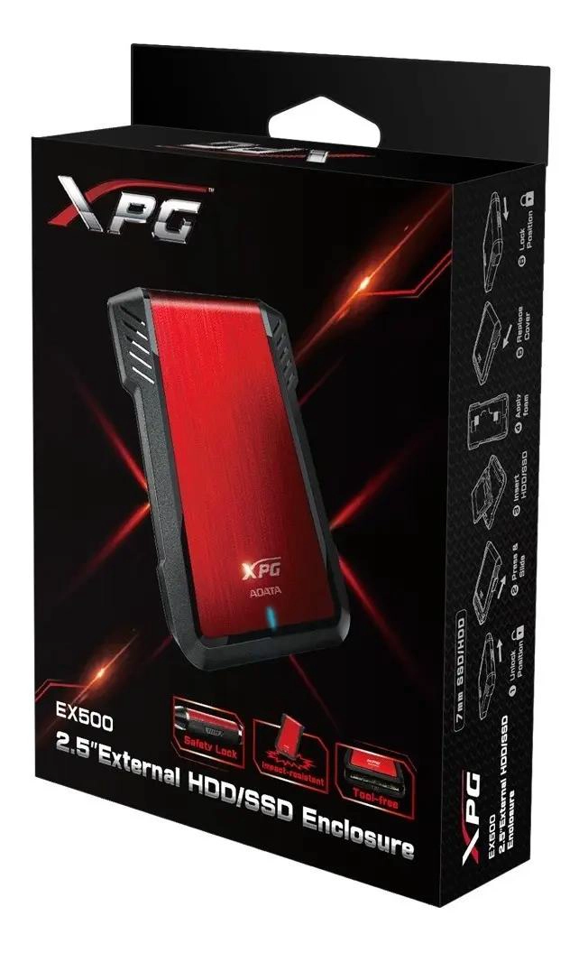 DISCO DURO EXTERNO 2.5' USB 3.1 ROJO - 4