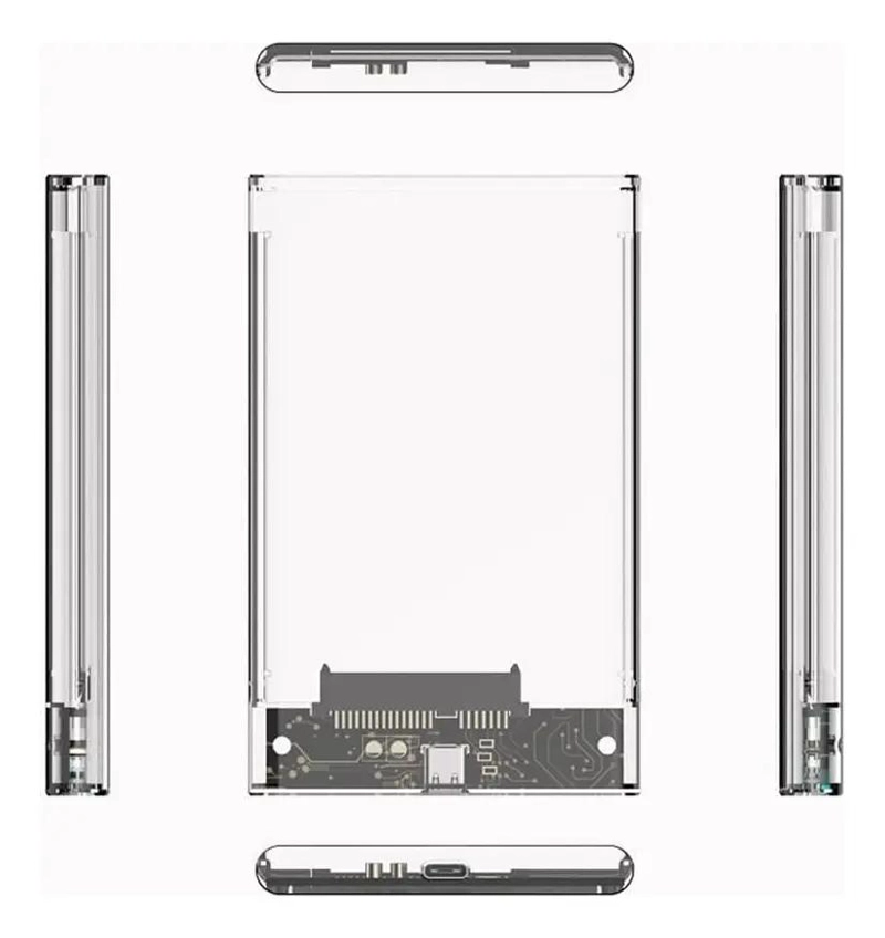 PACK 2 COFRES PARA DISCO DURO EXTERNO USB C3.1 HDD SSD - 2