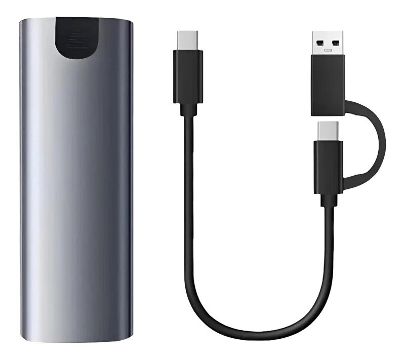 COFRE PARA SSD M.2 PCIE NGFF Y NVME CON USB 3.0 Y USB-C - 1