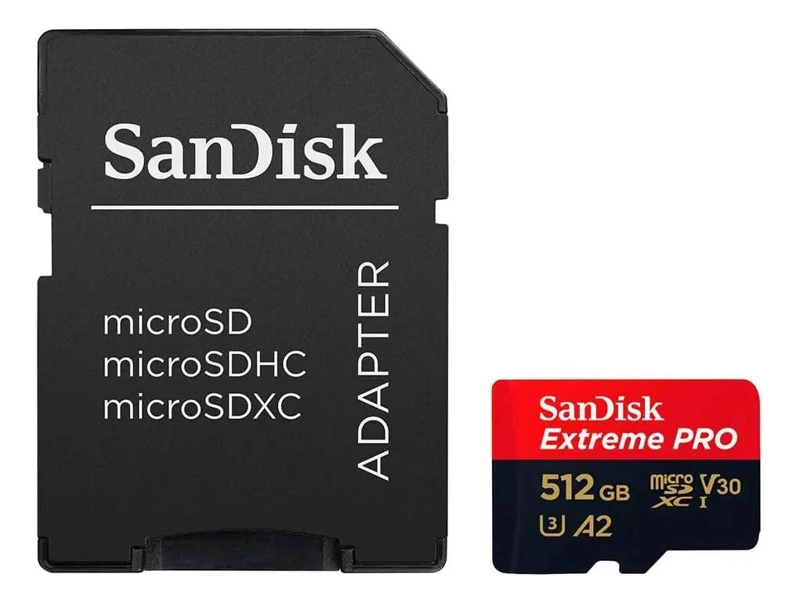 MEMORIA MICRO SD 512GB EXTREME PRO 200MB/S U3 V30 4K - 2