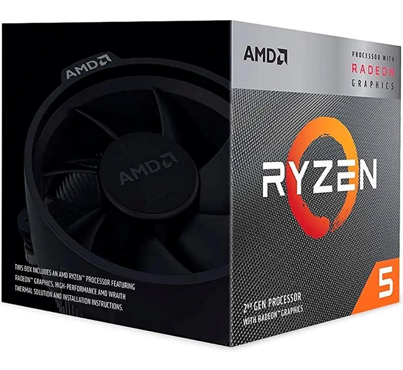 PROCESADOR GAMER AMD RYZEN 5 3400G DE 4 NUCLEOS - 5