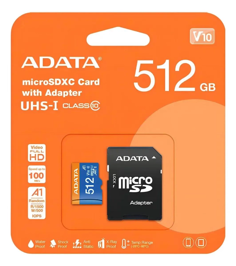 TARJETA DE MEMORIA SDXC 512GB CLASE 10 UHS-I - 4