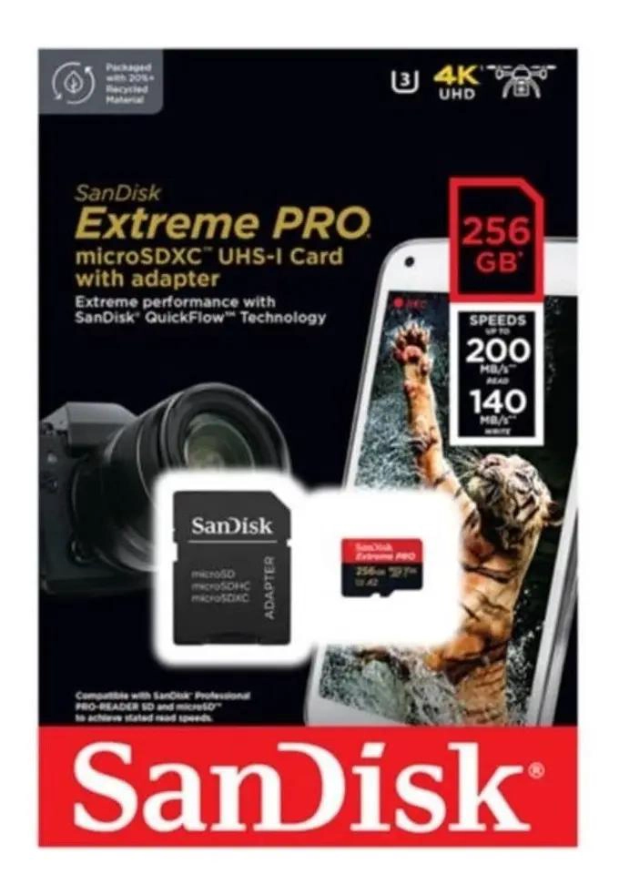 MEMORIA MICROSD EXTREME PRO 256GB ALTA VELOCIDAD - 3