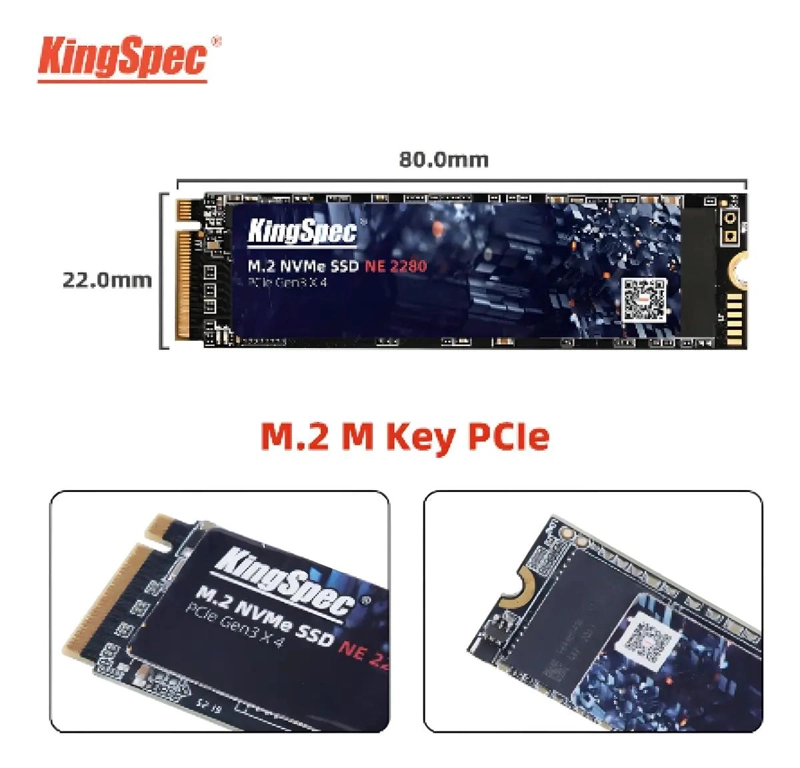 SSD INTERNO M.2 NVME 128GB PCIE 3.0 - 3