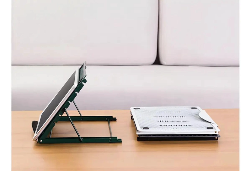 SOPORTE PLEGABLE PARA NOTEBOOK DE ACERO NEGRO - 4