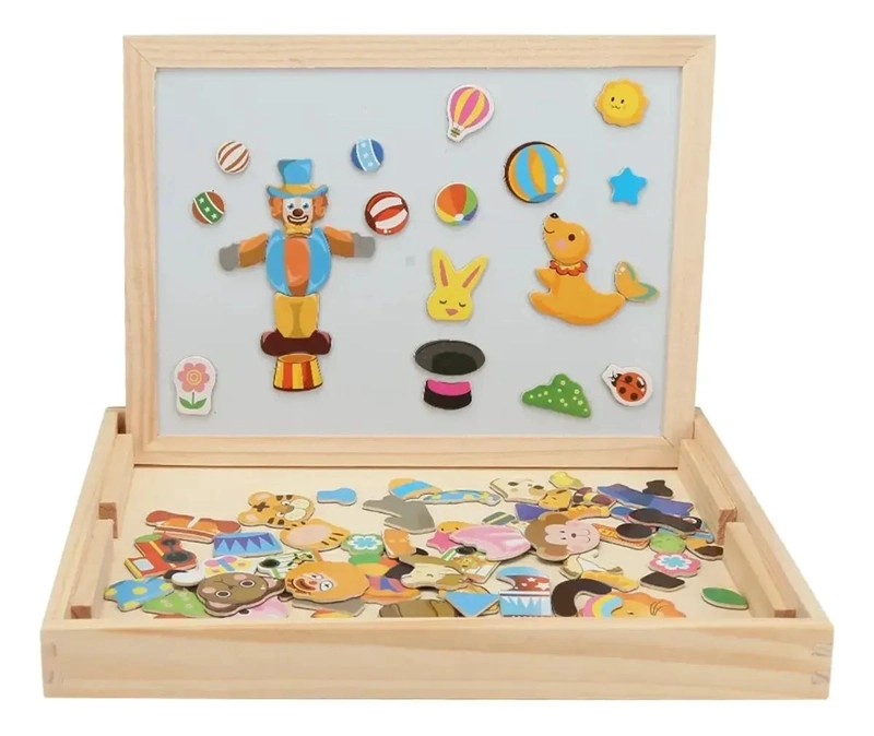 ROMPECABEZAS MAGNE TICO MONTESSORI DE MADERA PARA NIÑOS - 1