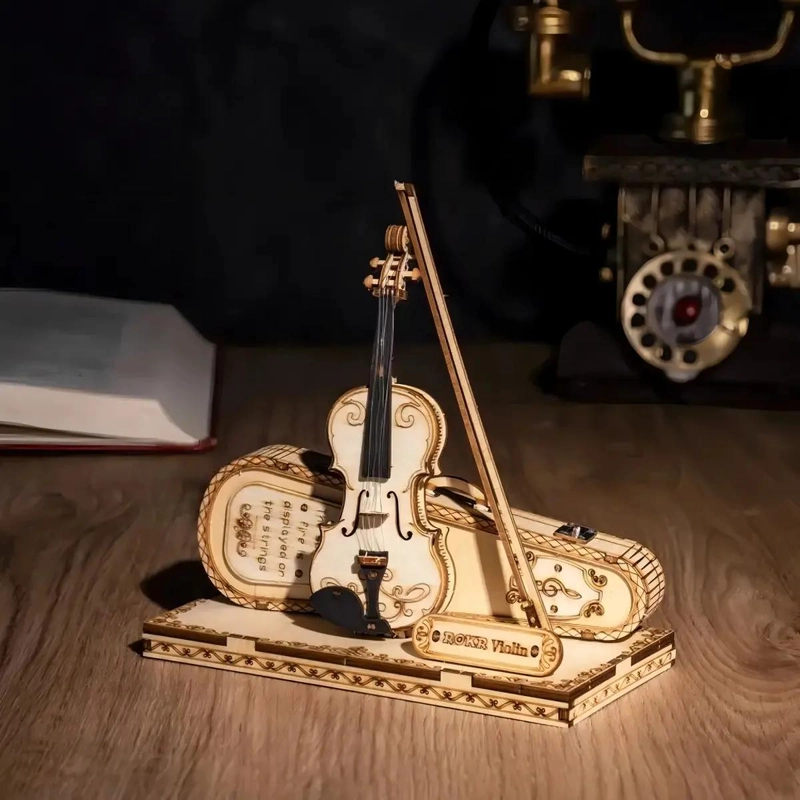 PUZZLE 3D DE MADERA VIOLIN CAPRICCIO 62 PIEZAS - 2