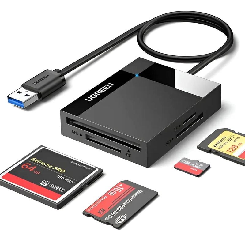 LECTOR 4 EN 1 PARA TARJETAS DE MEMORIA USB 3.0 - 1